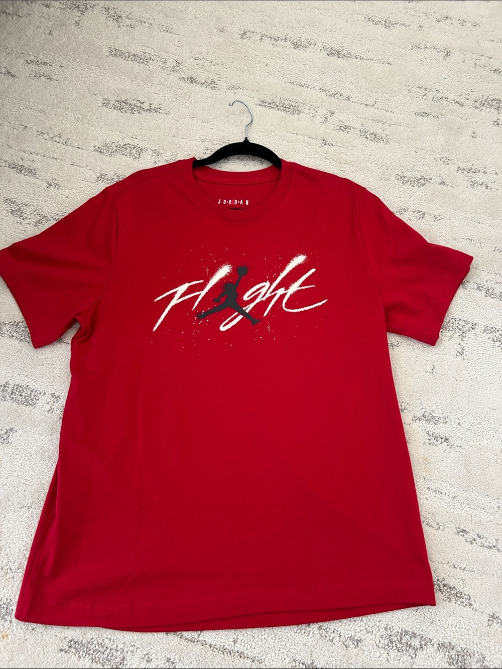 Jordan Red Short Sleeve 'Flight' Graphic Tee
